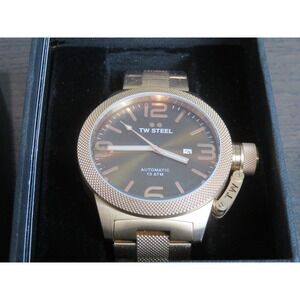 TW STEEL CB196 Canteen Watch Automatic Gold Stainless Steel Band